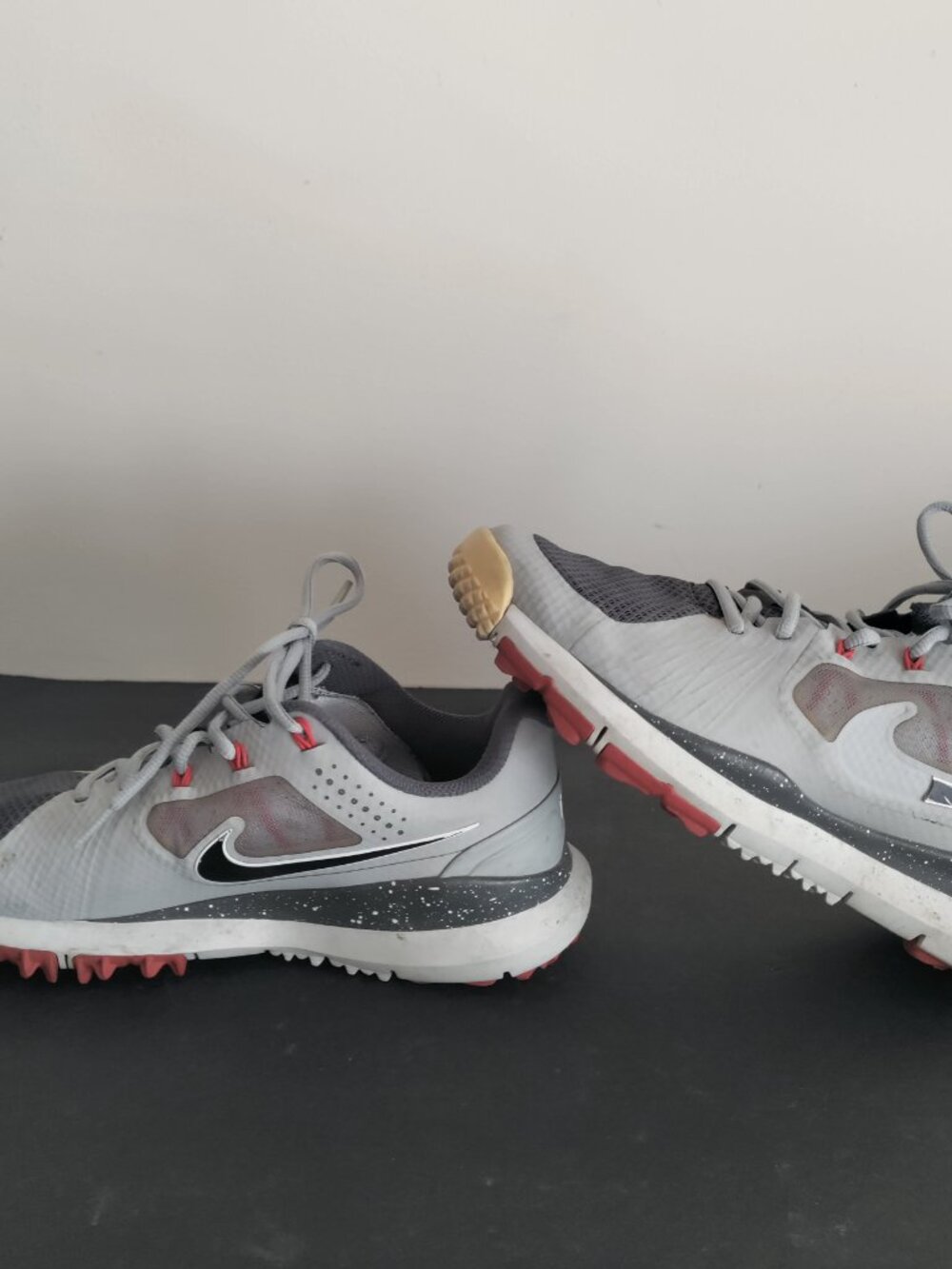 Nike Golf TW14 Tiger Woods 652627-001 Grey Mesh Shoes Men's Sz: 8.5 READ DESC